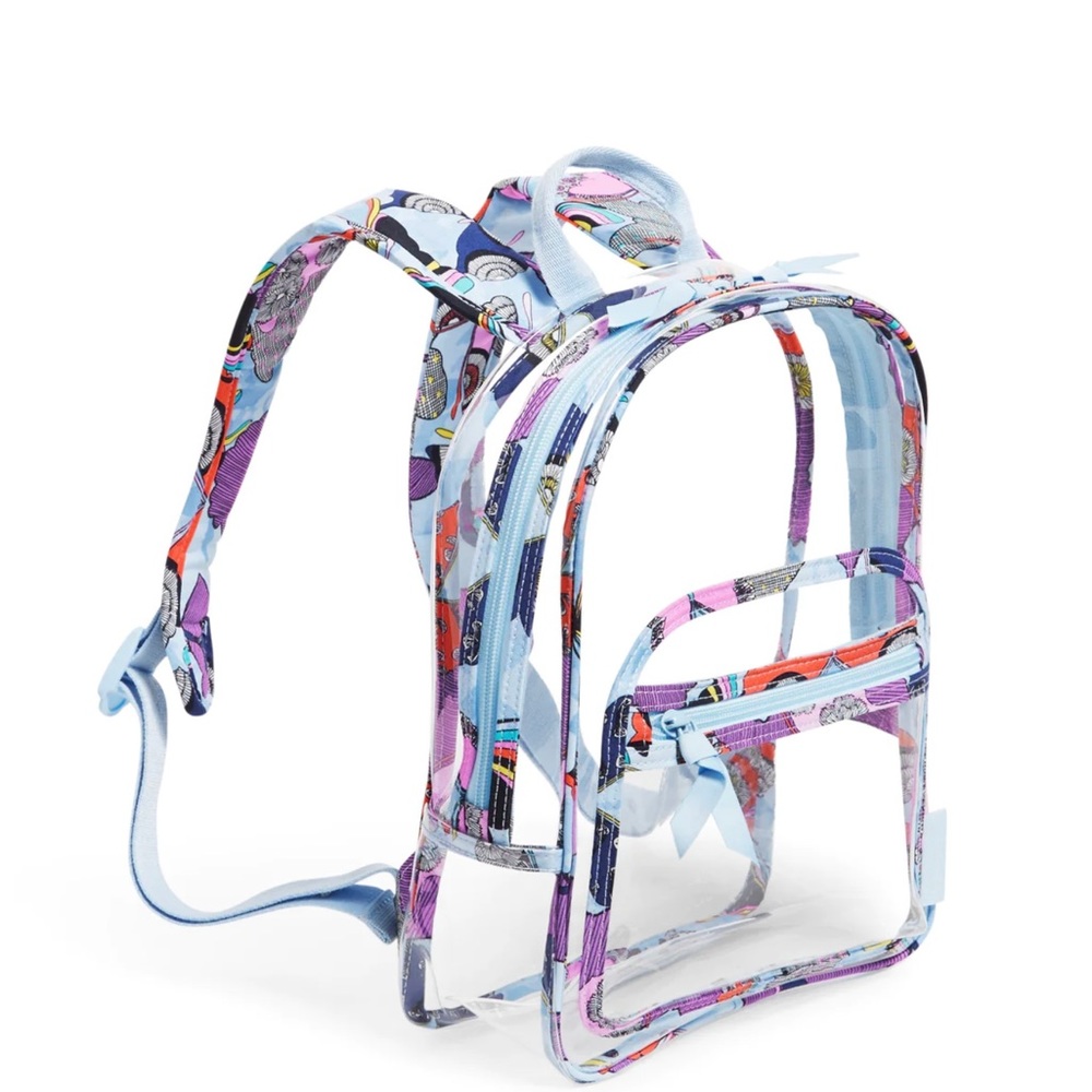 NEW VERA BRADLEY Clear small stadium backpack